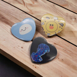 Huy Hiệu Cài Áo Hình Trái Tim