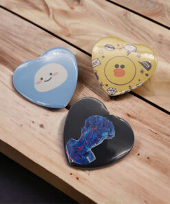 Huy Hiệu Cài Áo Hình Trái Tim