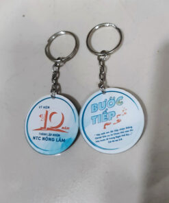 Móc Khóa Mica Tròn Làm Quà Tặng-Kỉ Niệm