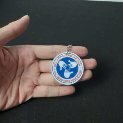 Móc khóa mica mùa hè xanh