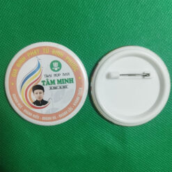 Huy Hiệu Nhựa Tròn Cài Áo - Cài Balo Giá Rẻ