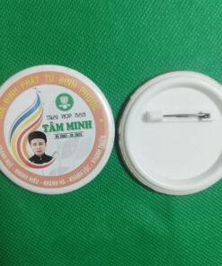Huy Hiệu Nhựa Tròn Cài Áo - Cài Balo Giá Rẻ