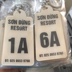 Mẫu móc khóa resort-khách sạn