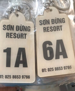 Mẫu móc khóa resort-khách sạn