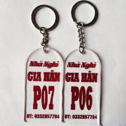 Móc Khóa Mica Trong