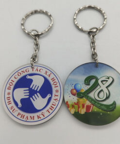 Móc khóa mica ép nhiệt