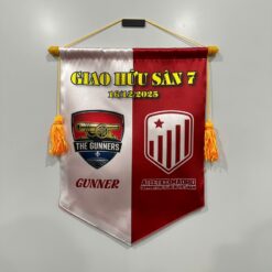 Cờ lưu niệm bóng đá in logo đội bóng