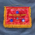 Cờ lưu niệm hình chữ nhật giao lưu bóng chuyền