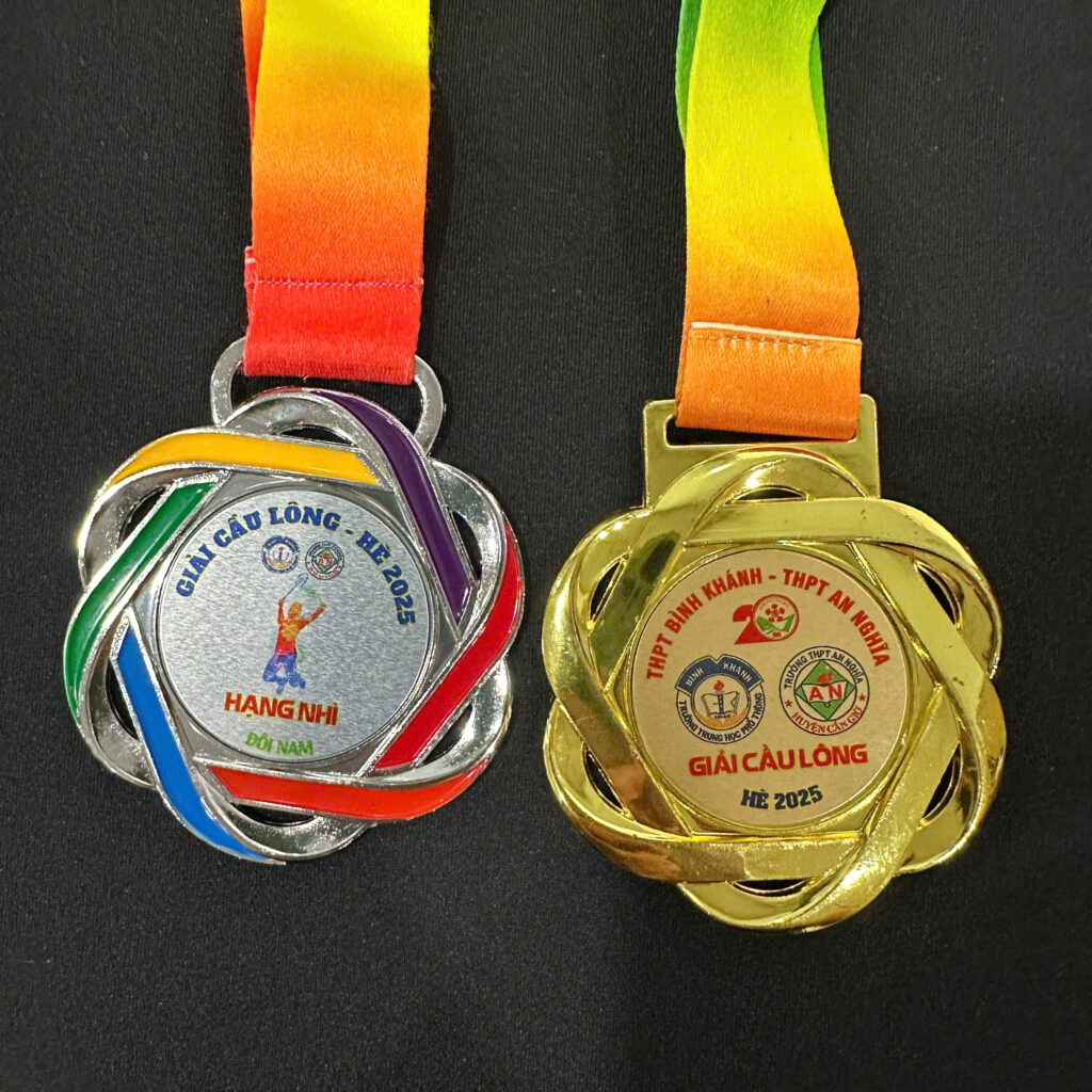 Huy chương đẹp trao giải cầu lông