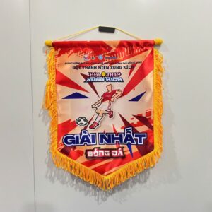 Mẫu cờ lưu niệm bóng đá đuôi tam giác