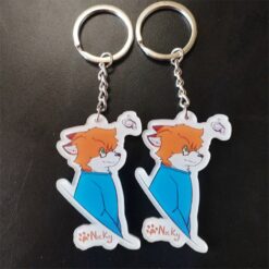 Móc khóa cắt theo biên dạng hình chú cáo