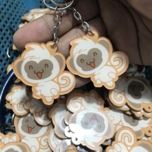 Móc khóa mica cắt theo yêu cầu