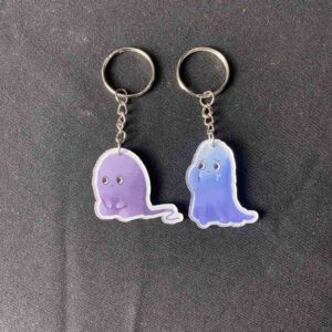 Móc khóa mica hình biểu cảm chất lượng