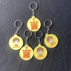 Móc khóa tròn bên đạo 2 mặt