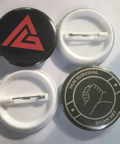 Huy Hiệu Nhựa Tròn Cài Áo