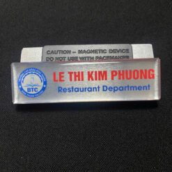 Bảng tên kim loại màu bạc