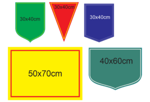 Kích thước cờ lưu niệm phổ biến