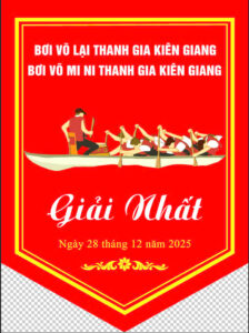 Thiết kế cờ lưu niệm hội thi