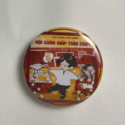 Huy hiệu nhựa ghim cài