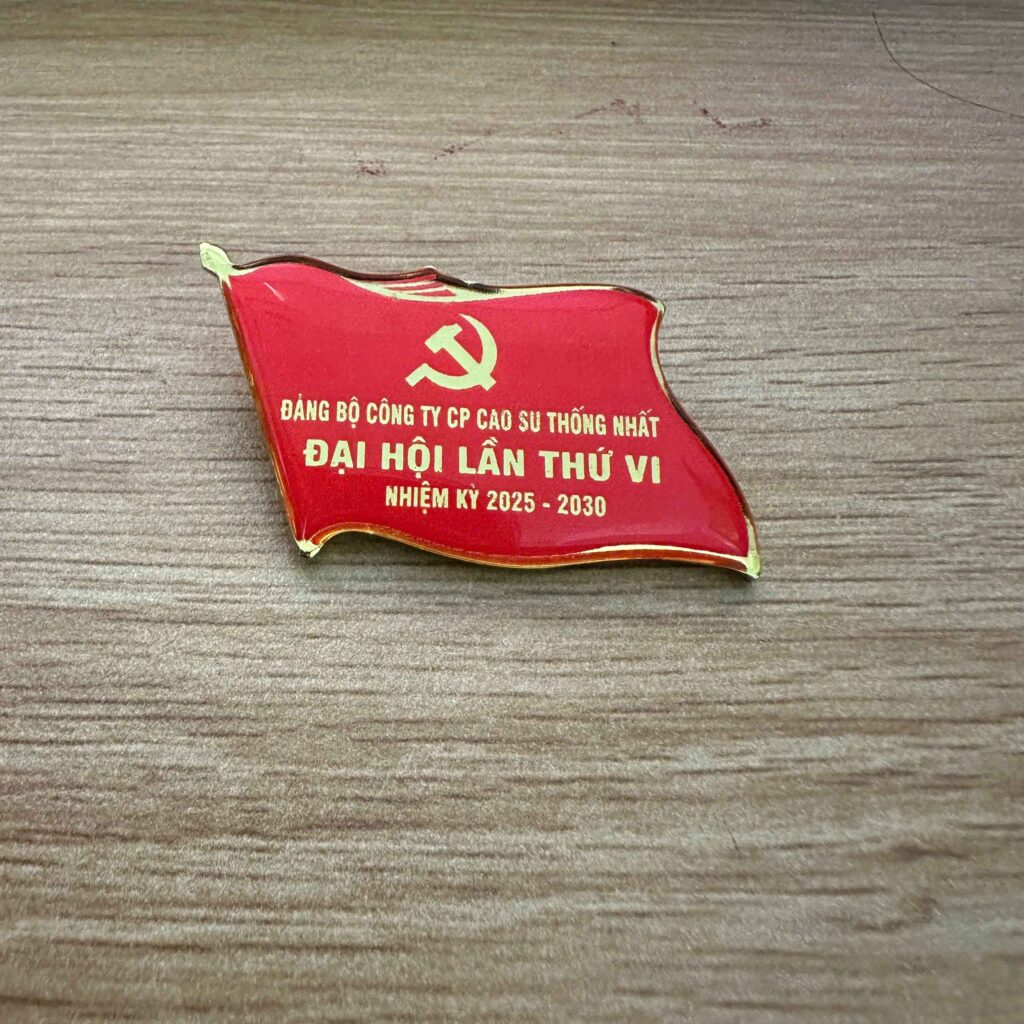 Huy hiệu cờ Đảng sự kiện đại hội