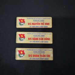 Bảng tên cài áo Đoàn Khoa Trường
