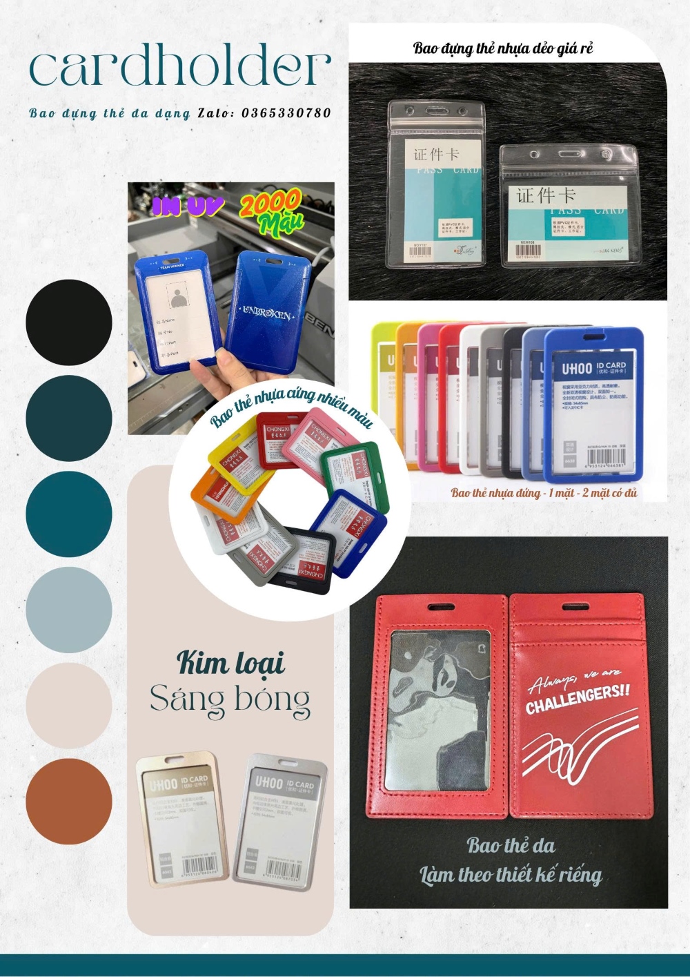 Cardholder thiết kế theo yêu cầu