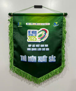 Cờ lưu niệm màu xanh lá