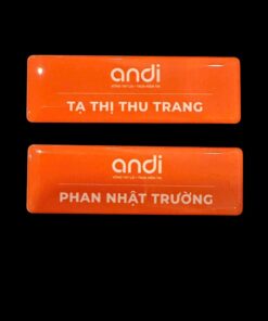Làm bảng tên nhân viên kim loại