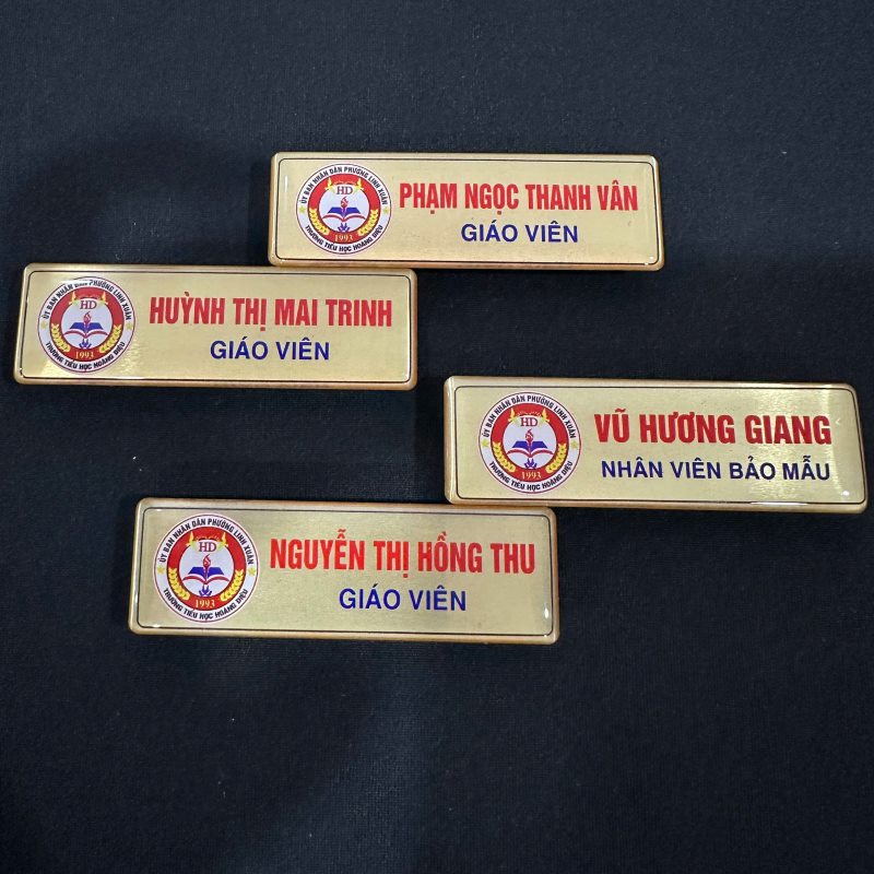 Bảng tên cài áo Đoàn khoa trường học