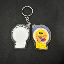 In móc khóa trong suốt in uv