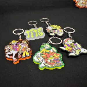 Làm móc khóa in uv theo yêu cầu