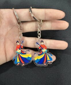 Làm móc khóa mica in uv