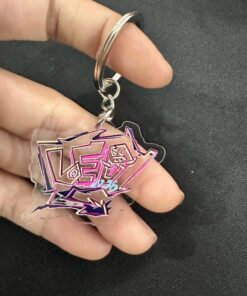 In uv móc khóa mica