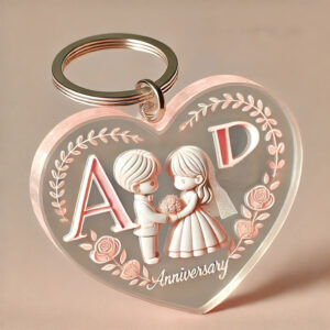 Móc khóa trái tim Mica