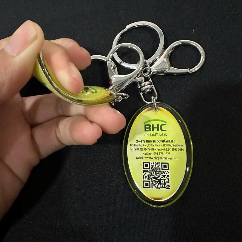 Móc khóa nhựa dẻo in theo yêu cầu