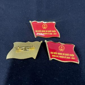 Phù hiệu đại biểu hội đồng nhân dân in 2 mặt