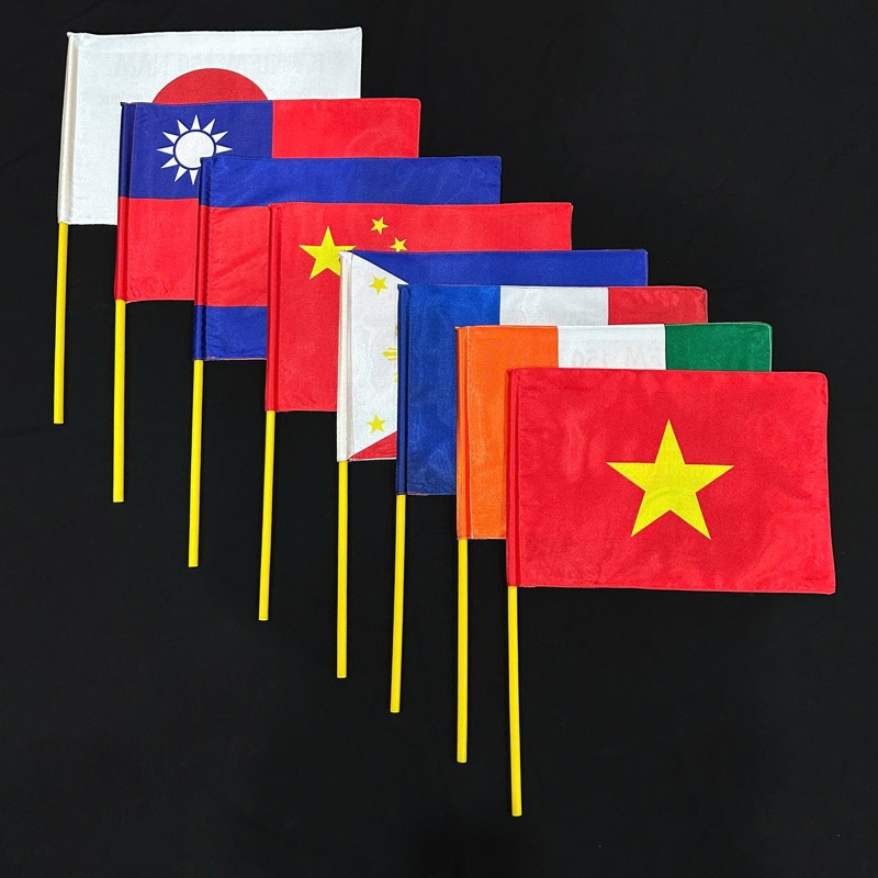 Cờ cầm tay in hinh quốc kỳ các nước