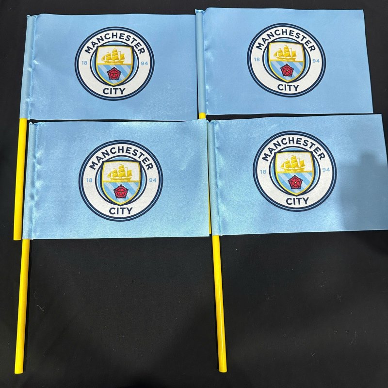 Cờ cổ vũ cầm tay manchester city In cờ cổ vũ theo yêu cầu