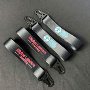 Móc khóa dây vải in 2 mặt