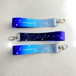 Móc khóa dây vải in đa dạng