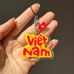 Móc khóa mica quà tặng 30/4 và 1/5