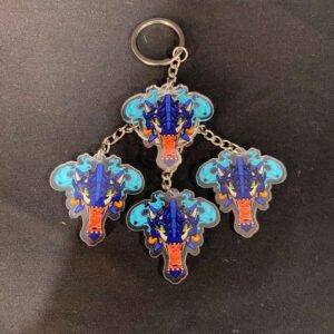 Móc khóa mica gắn thêm charm