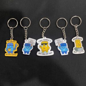 Móc khóa mica in hình