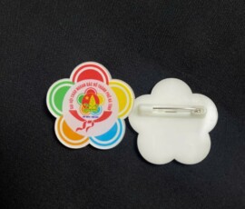 Huy hiệu mica cháu ngoan Bác Hồ