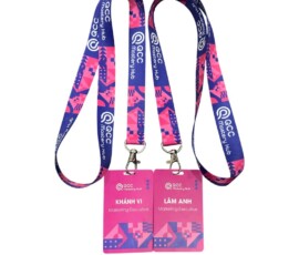 Dây đeo thẻ kèm thẻ pvc cho nhân viên