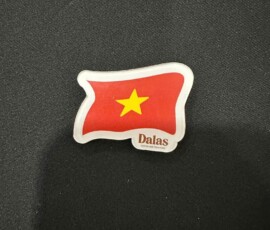 Huy hiệu mica mừng ngày thống nhất đất nước