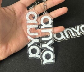 Móc khóa in uv 1 mặt theo yêu cầu Móc khóa in uv 1 mặt
